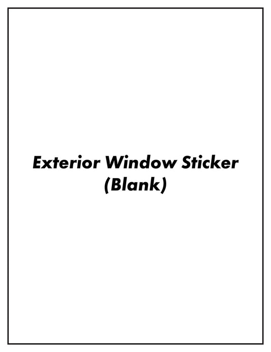 Blank – External Weatherproof Full Size (Increments of 250)