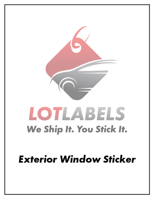 Pre-Printed Color Window Label Templates – External Weatherproof Full Size (Increments of 250)